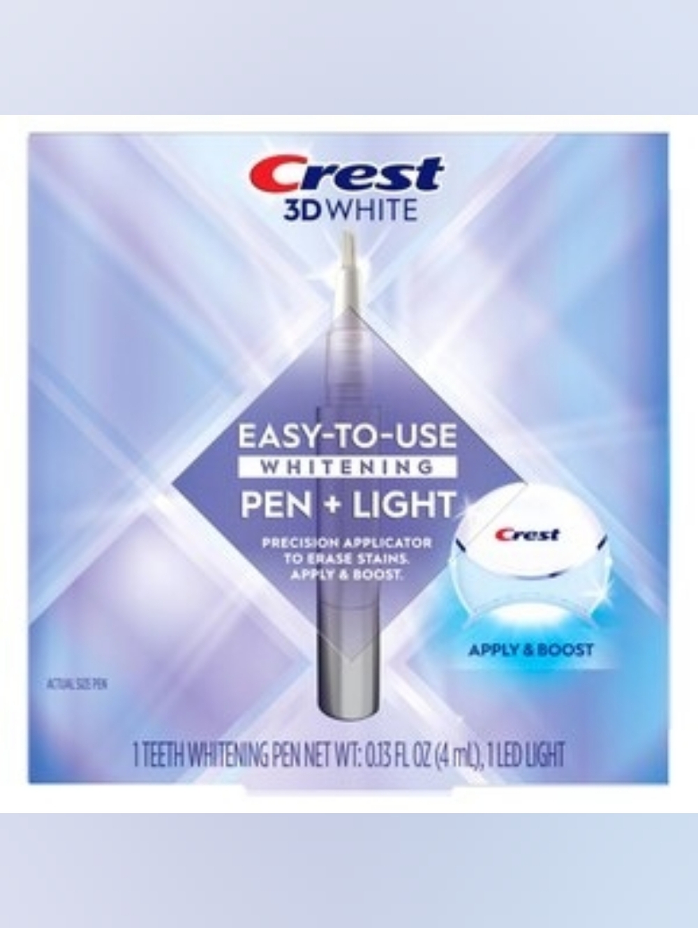 Crest 3D White Easy-to-Use Whitening Pen & Light - New BNIB